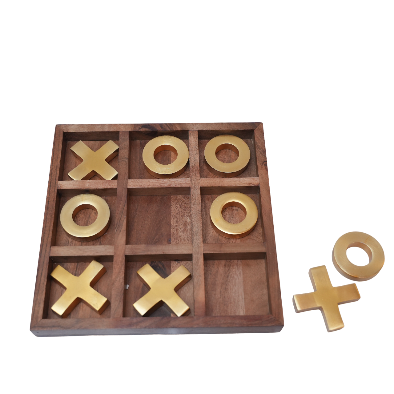 Tic Tac Toe Gold Décor Accent