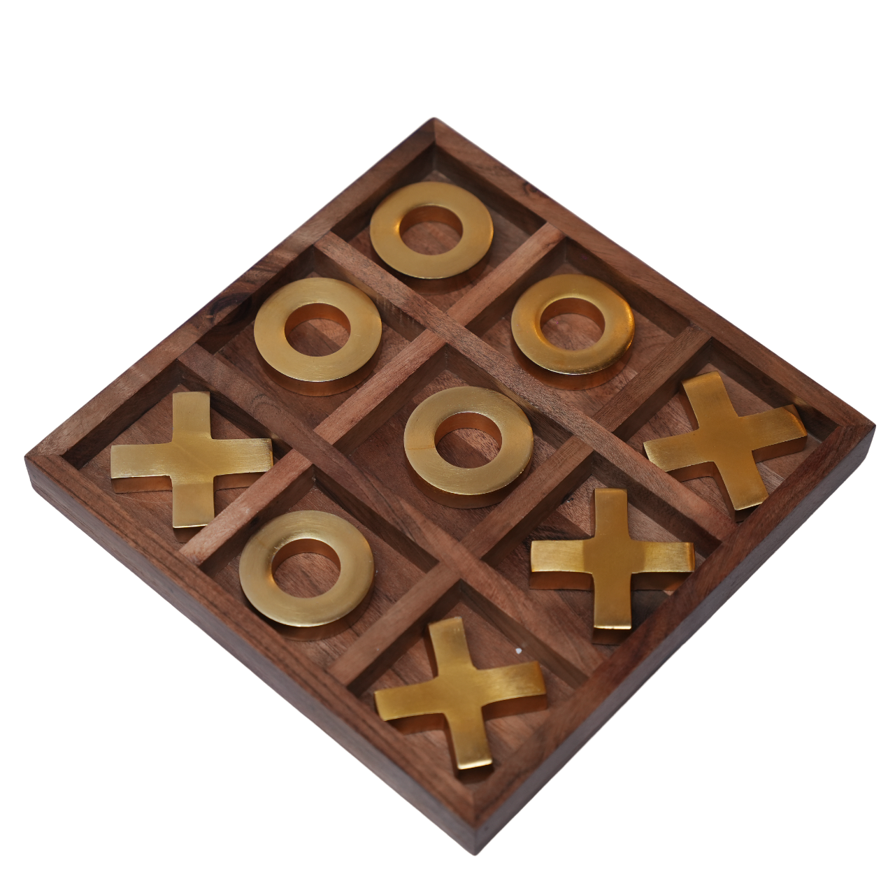 Tic Tac Toe Gold Décor Accent