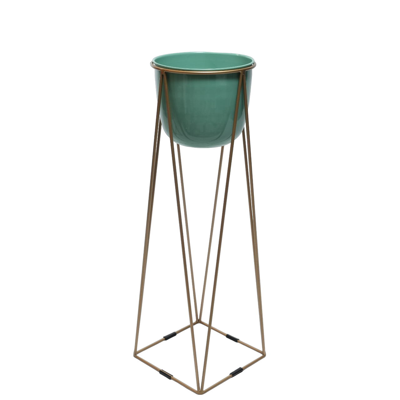 Camden Teal Metal Planter