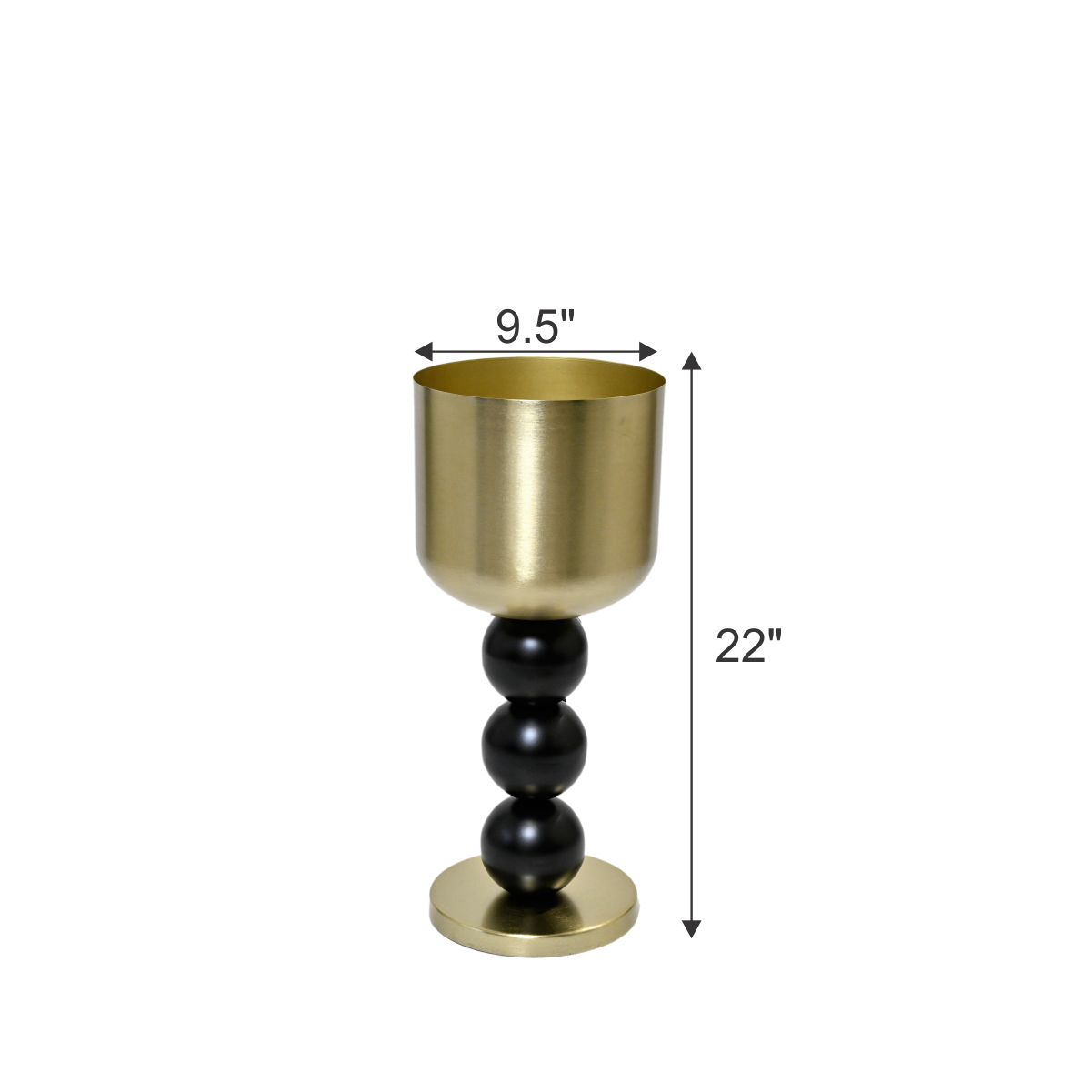 Black and Gold Planter
